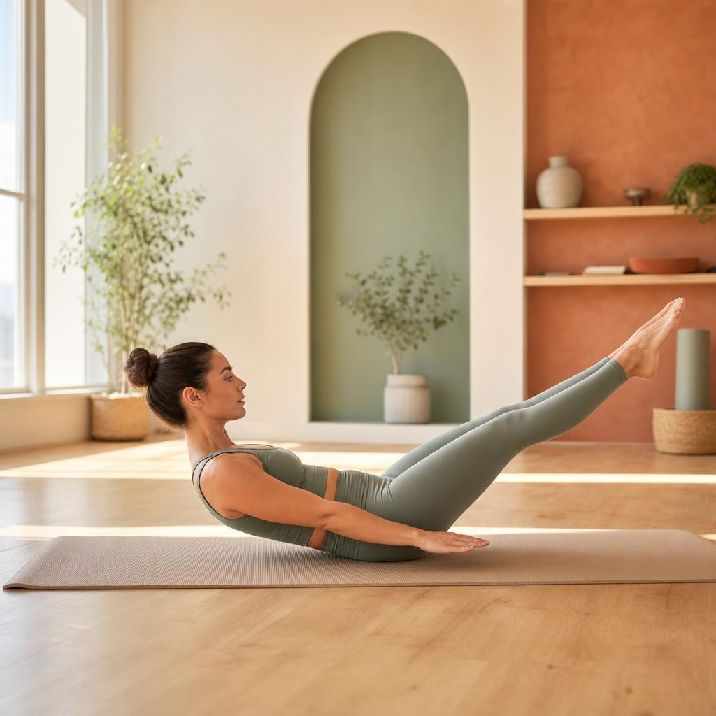 Mat pilates class
